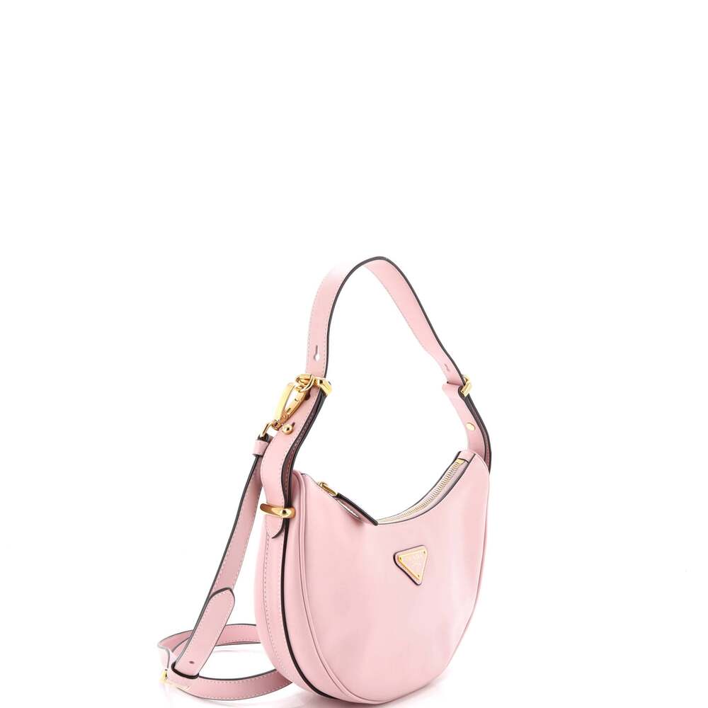 Prada Arque Half Moon Hobo Leather #234353P24B - Picture 2 of 6